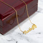 Name Necklace For Best Friend + Paw Print (No MC)