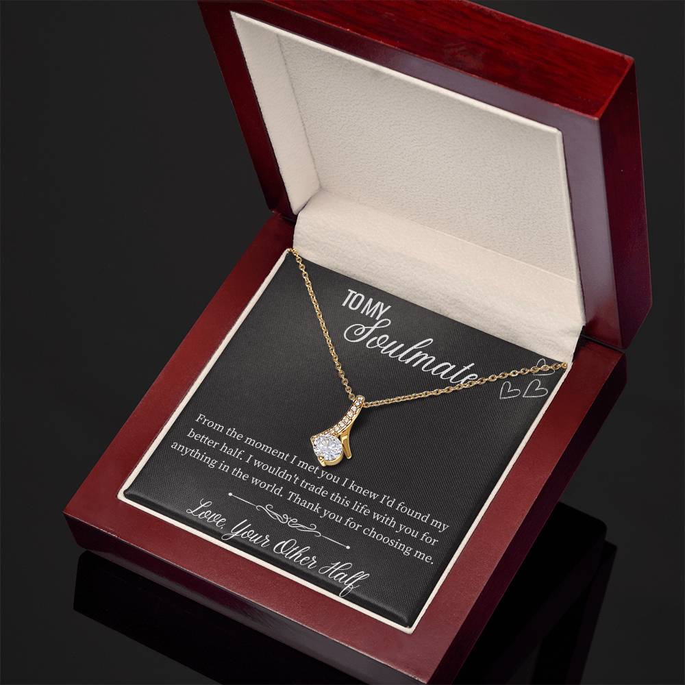 Alluring Beauty Necklace - For Girlfriend or Wife w/MC