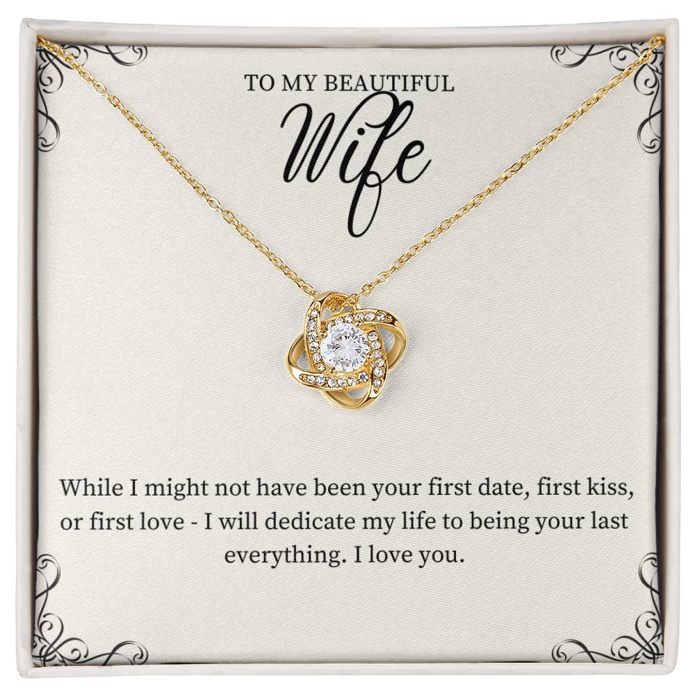 Love Knot Necklace - For Wife w/MC