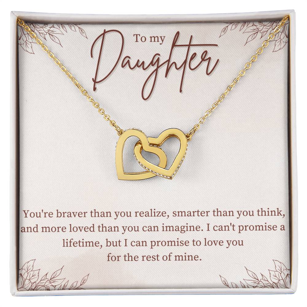 Interlocking Hearts Necklace - For Daughter