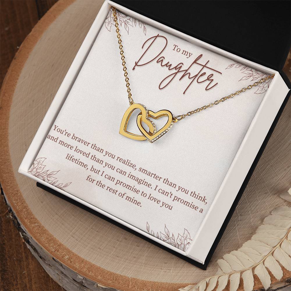 Interlocking Hearts Necklace - For Daughter